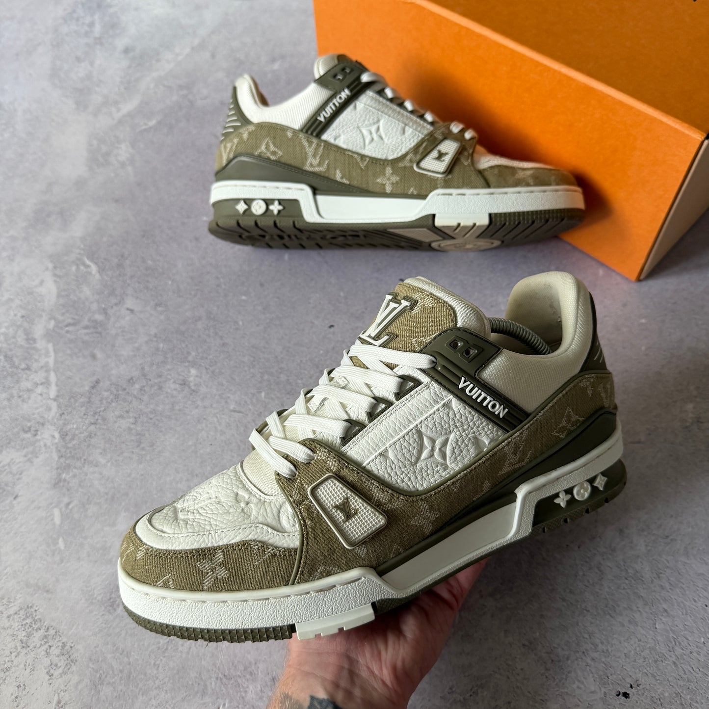 Louis Vuitton Denim Trainers - Fits UK 8