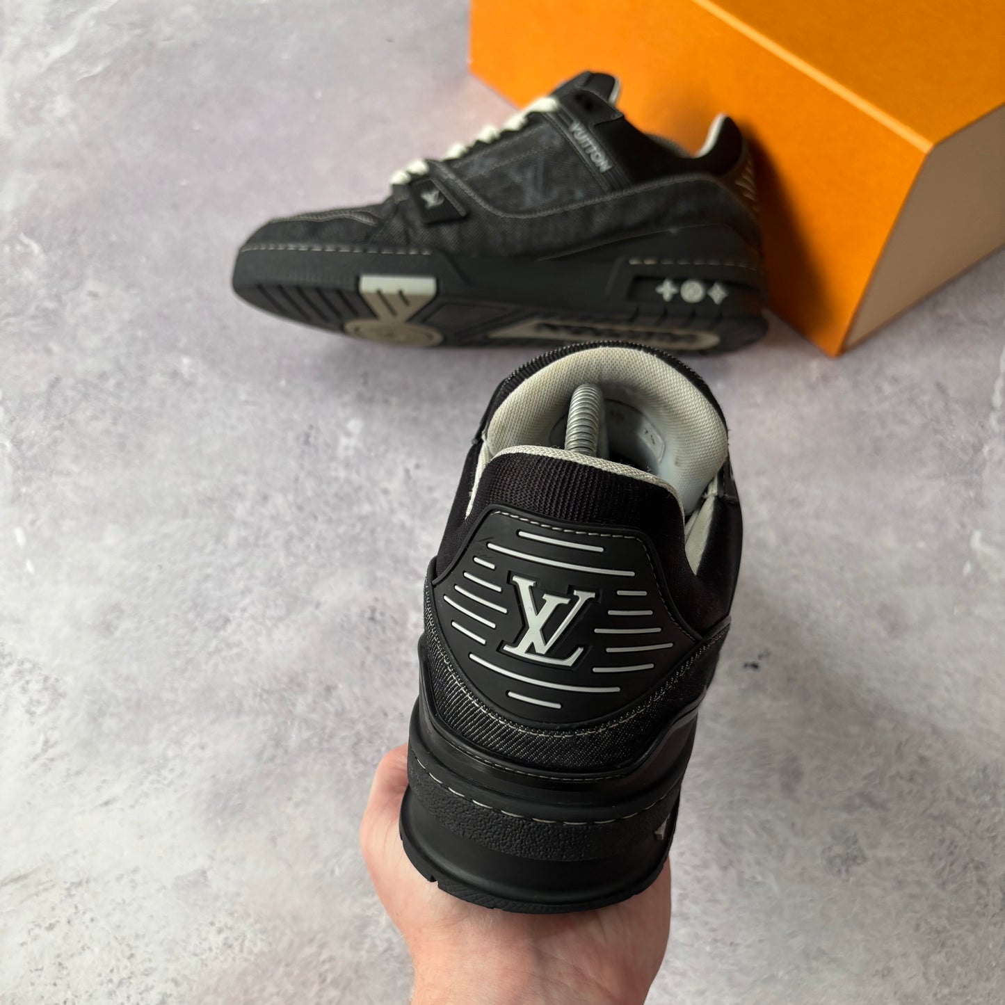 Louis Vuitton Denim Trainers - Fits UK 8.5