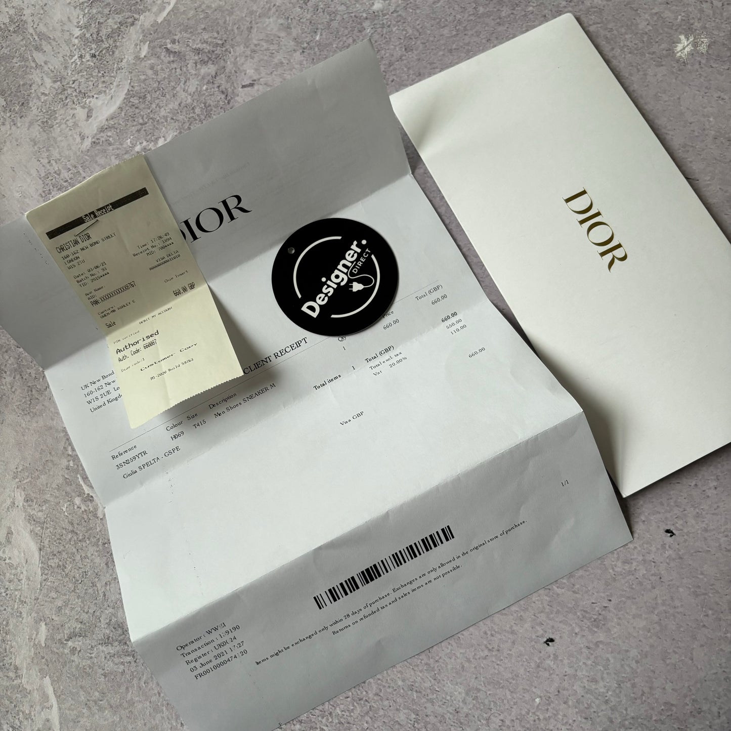 Dior B25 Trainers - UK 7.5