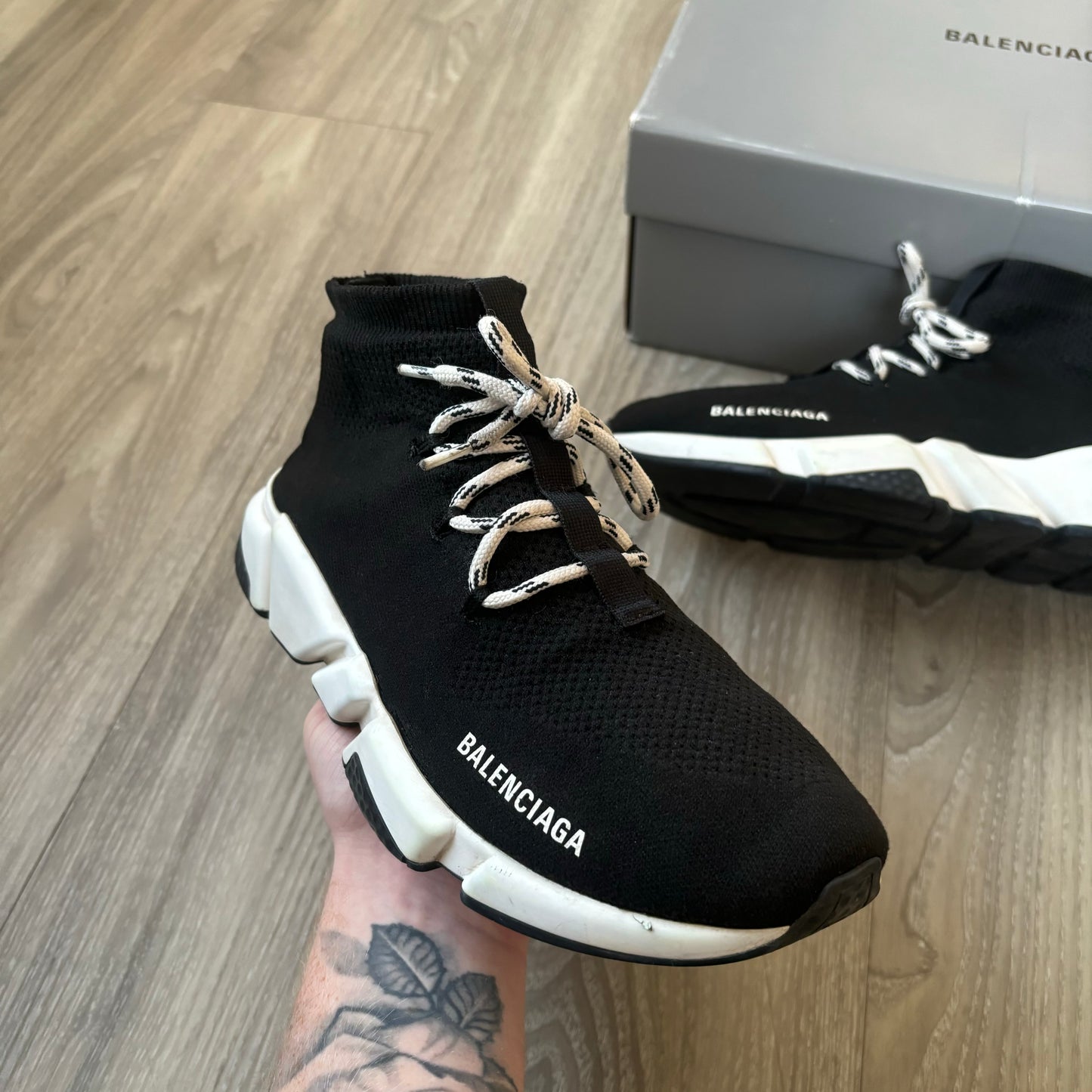 Balenciaga Speed Laced Trainers UK 9