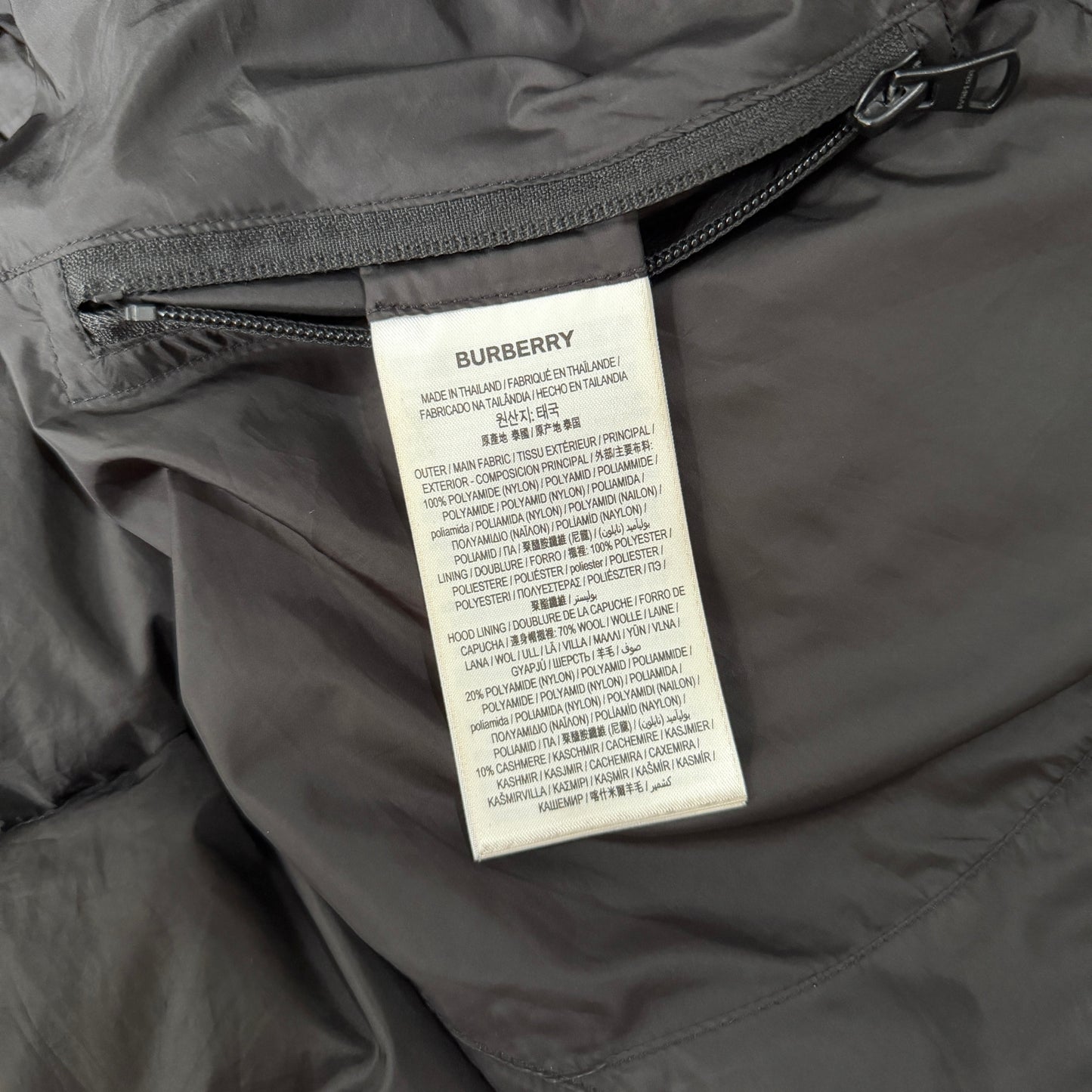 Burberry Puffer Jacket - Fits Small/Medium