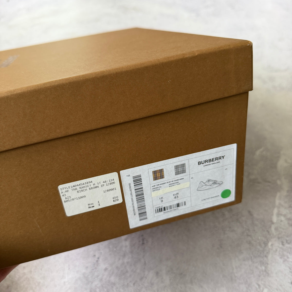 Burberry Ramsey Trainers - UK 9