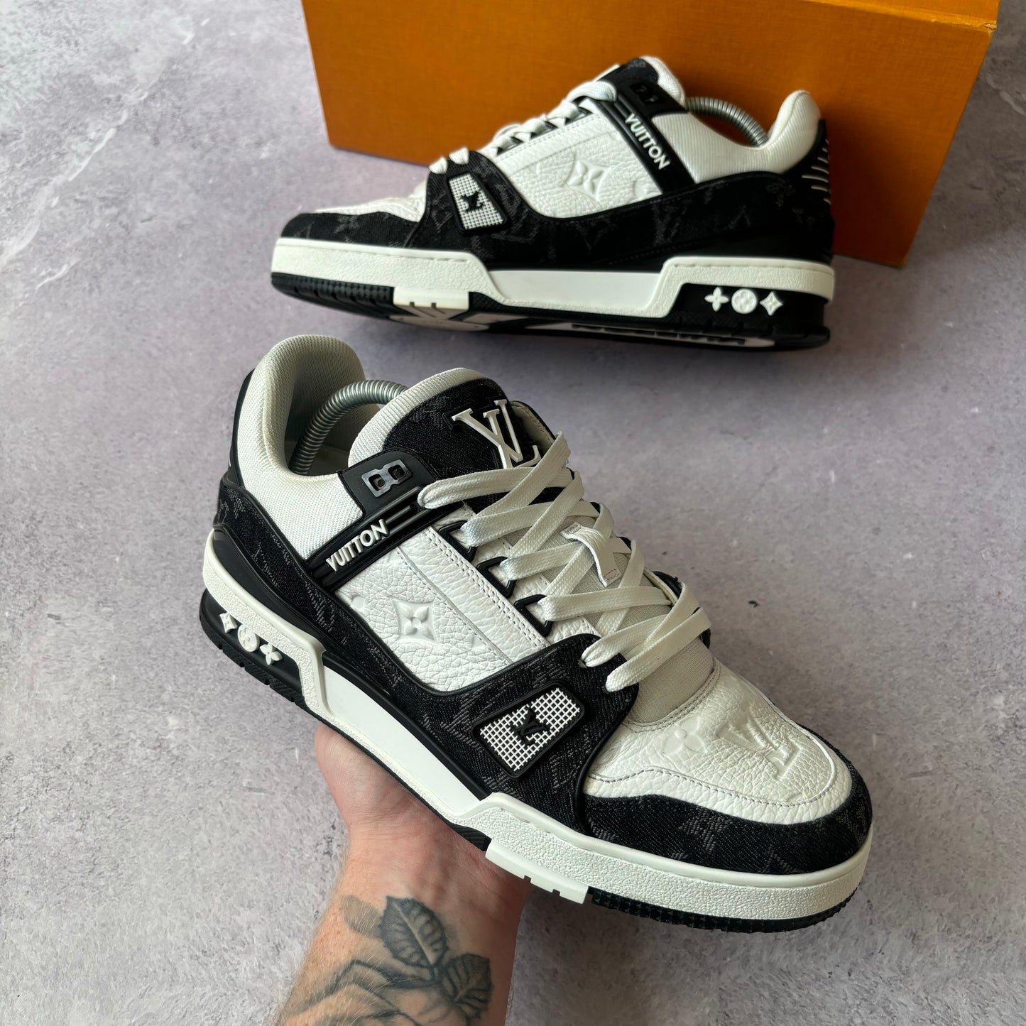 Louis Vuitton Denim Trainers - Fits UK 7
