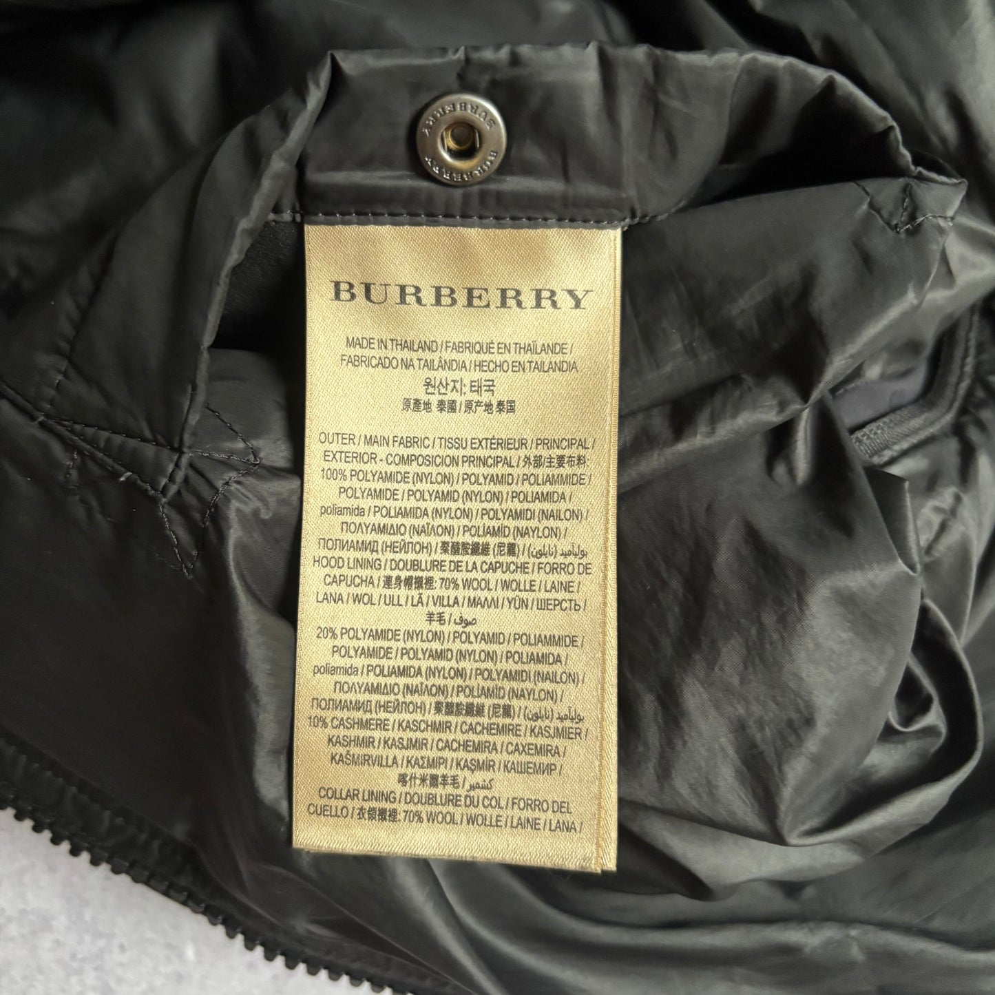 Burberry Puffer Jacket - Fits Large