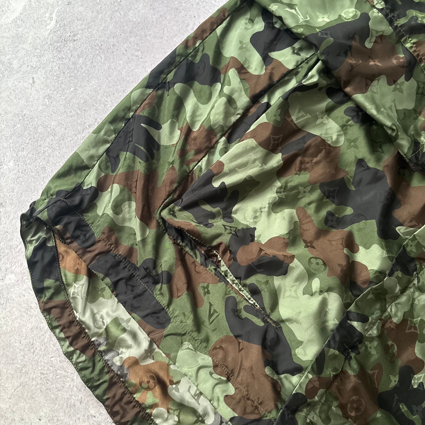 Louis Vuitton Camo Windbreaker Jacket - Fits Large
