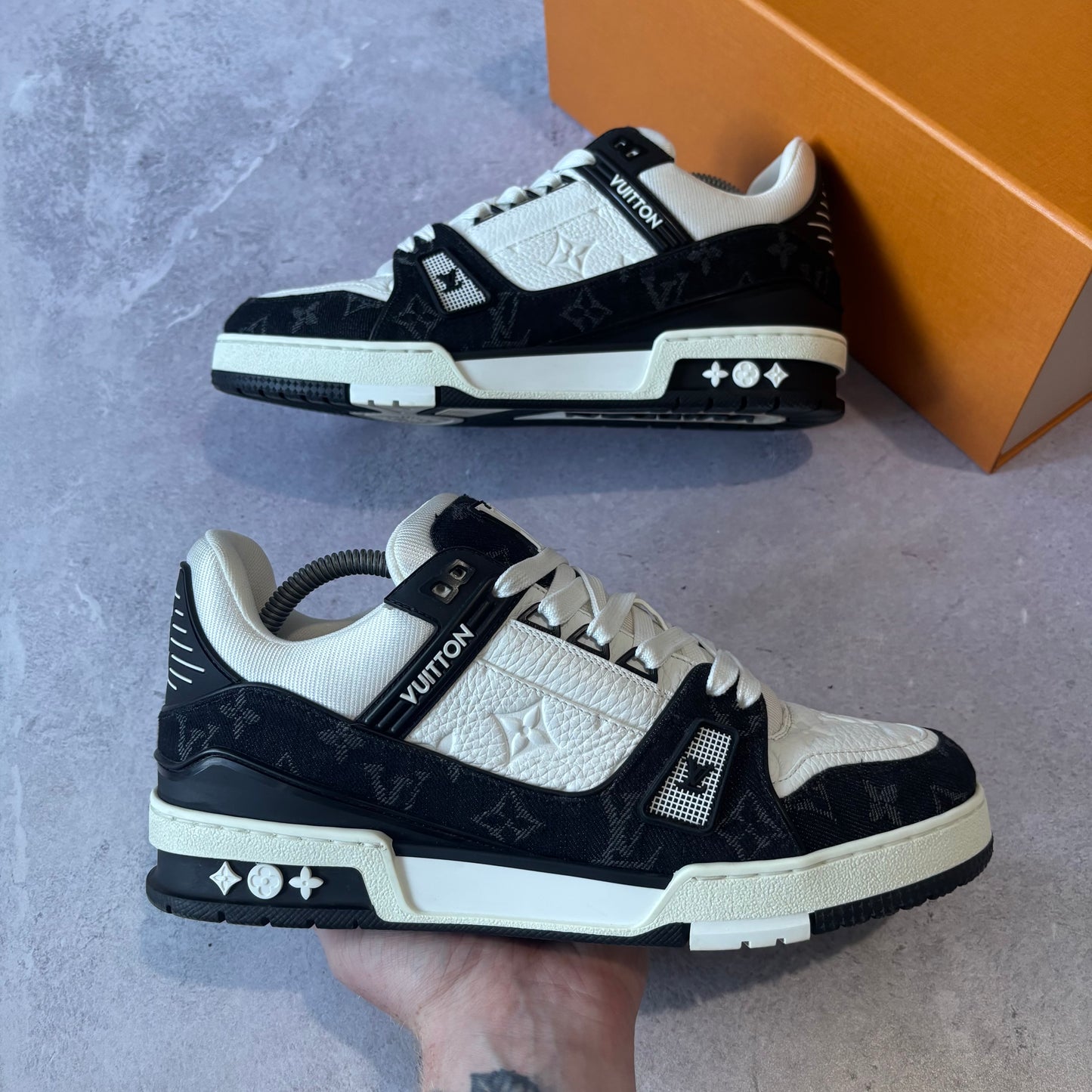 Louis Vuitton Denim Trainers - Fits UK