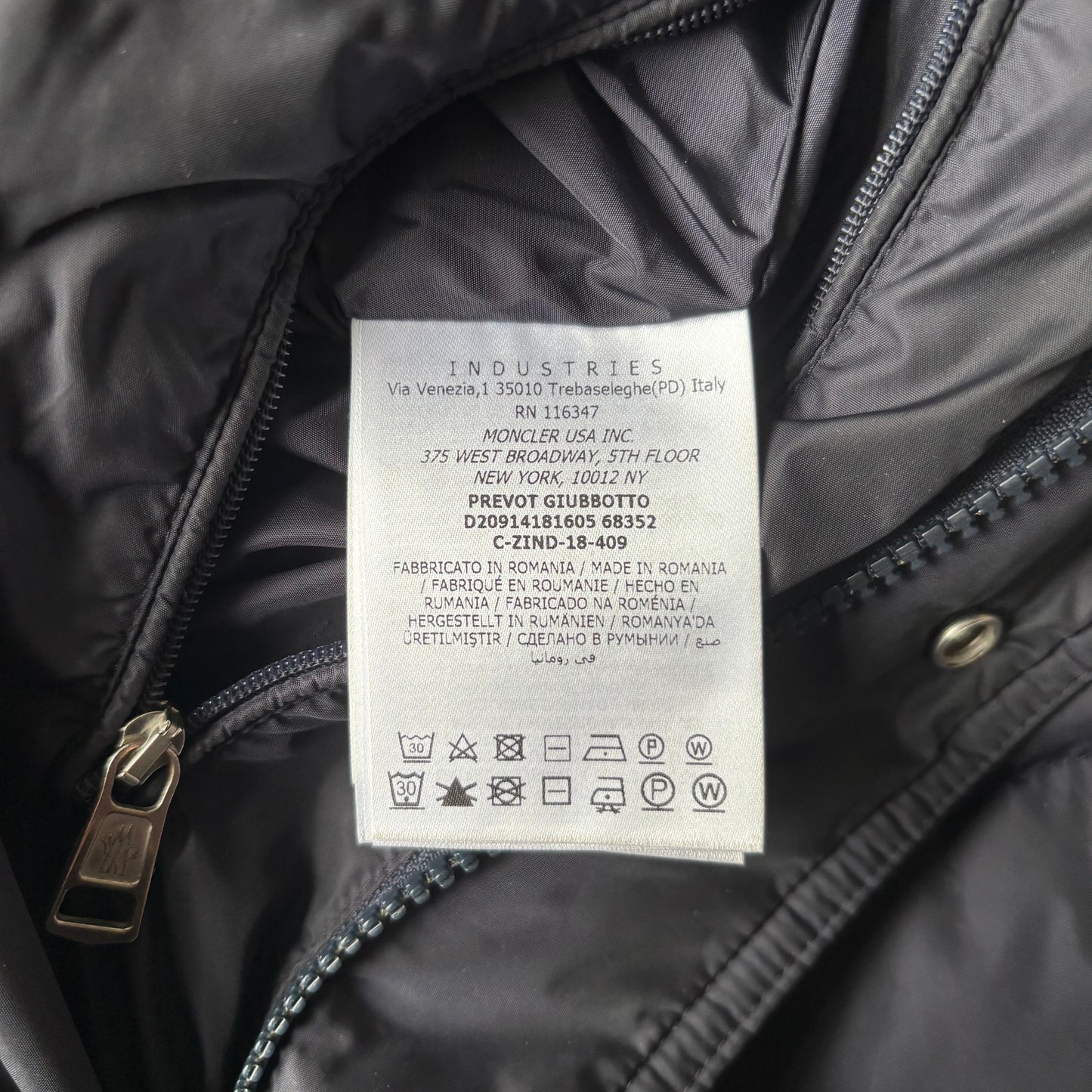 Moncler Prevot Puffer Jacket - Size 4