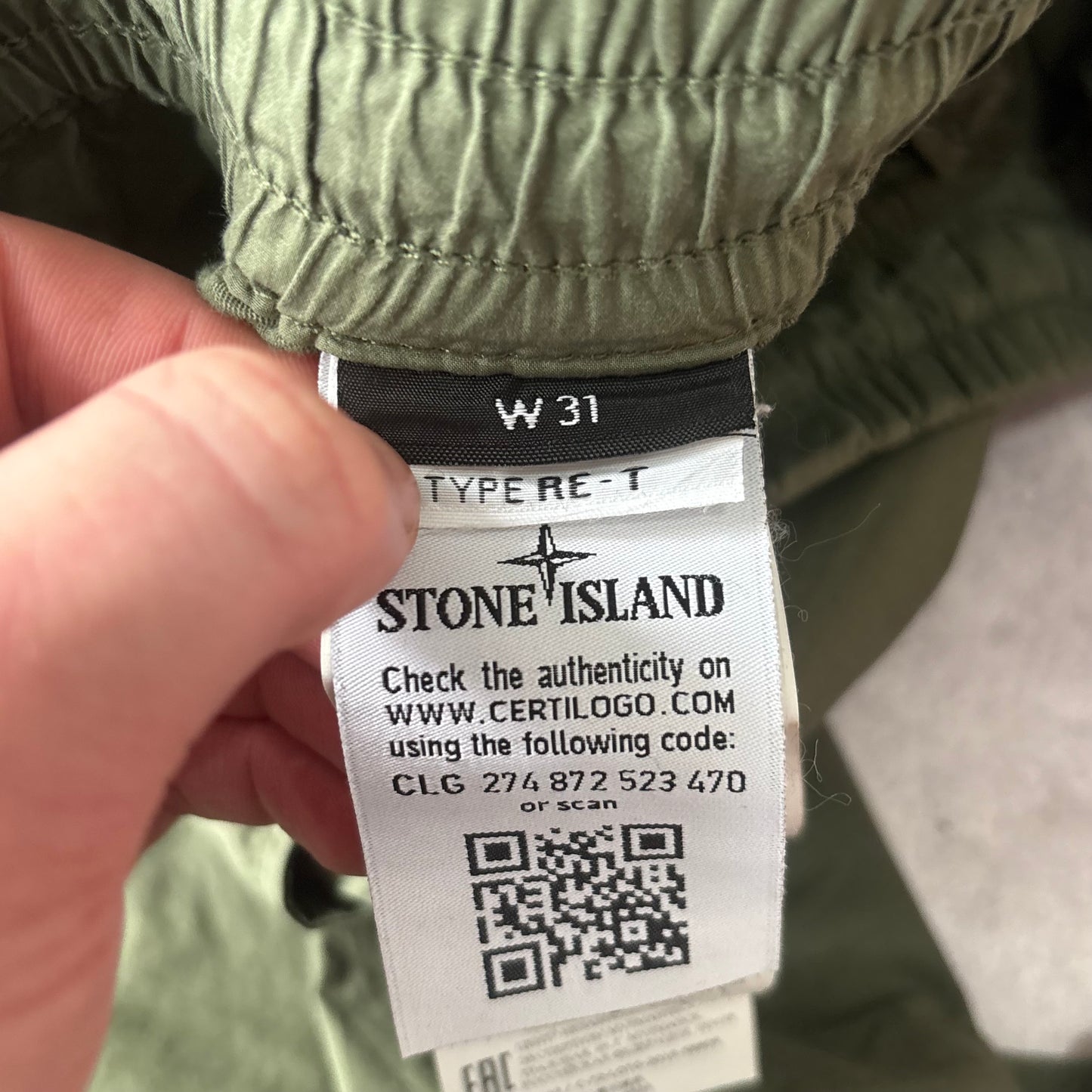 Stone Island Cargo Pants - Size 31
