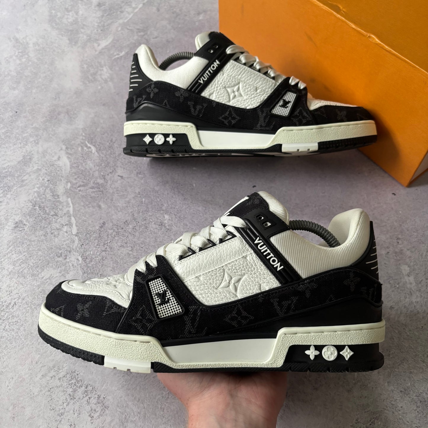 Louis Vuitton Denim Trainers - Fits UK 8.5
