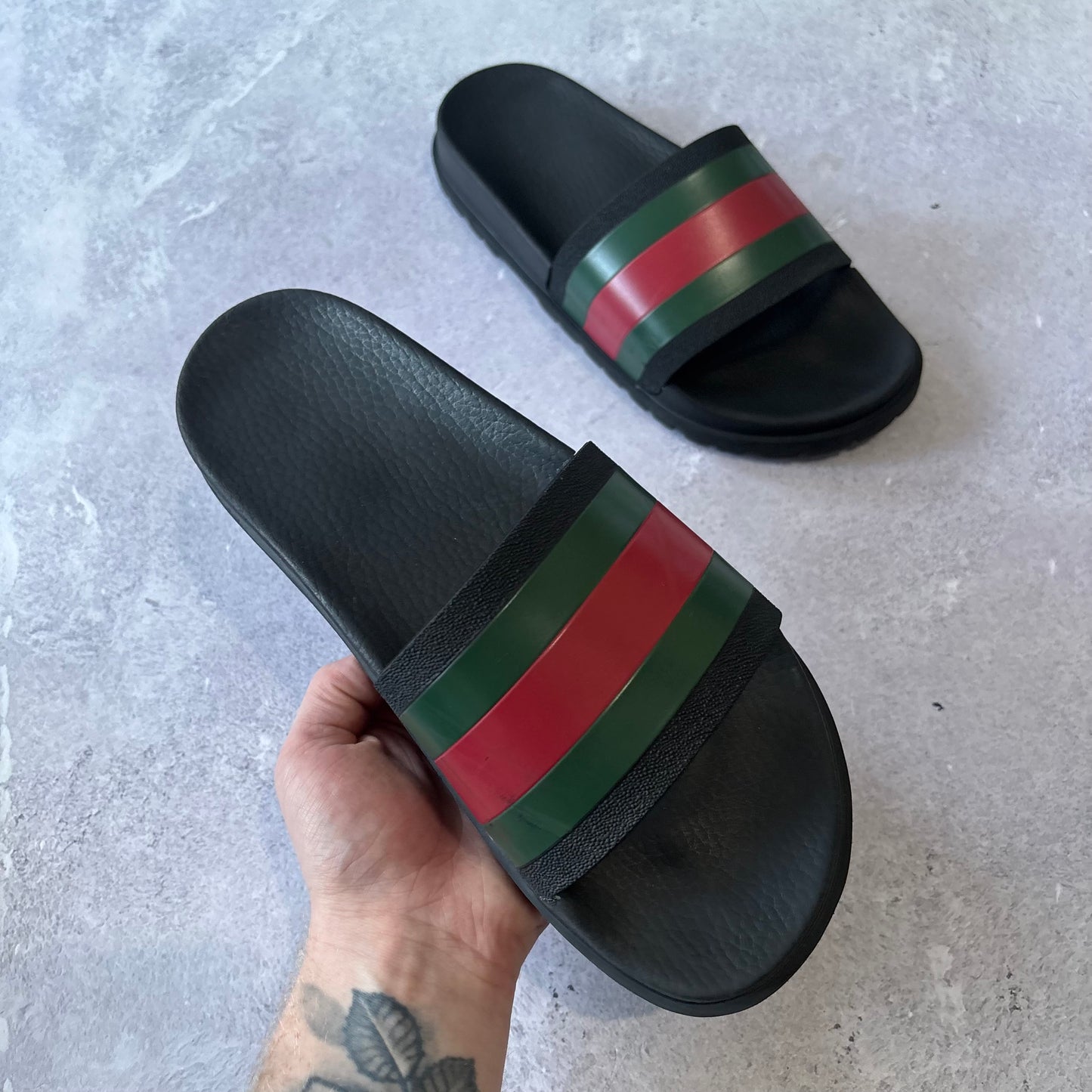 Gucci Web Sliders - UK 8