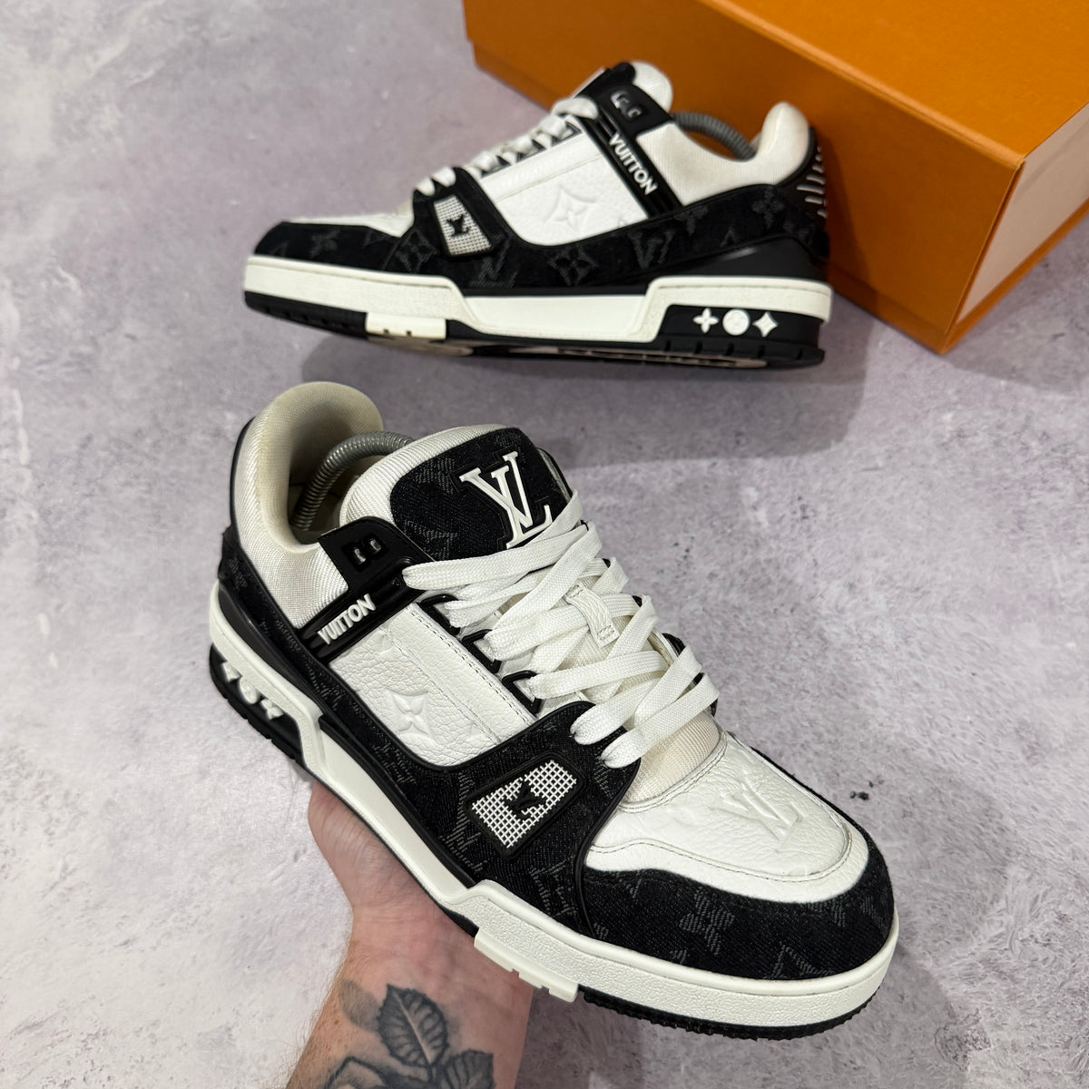 Louis Vuitton Denim Trainers - Fits UK 7/7.5