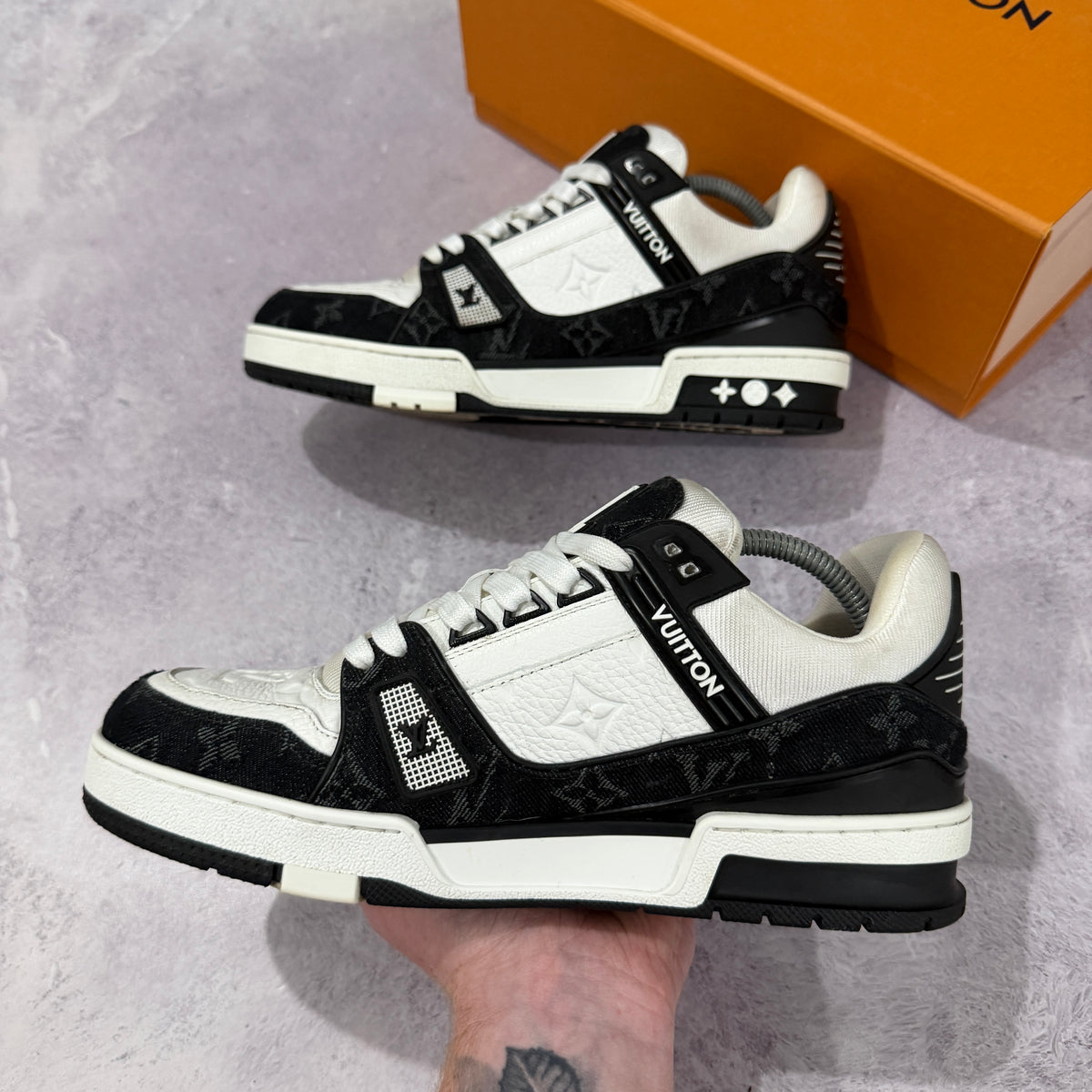 Louis Vuitton Denim Trainers - Fits UK 7/7.5
