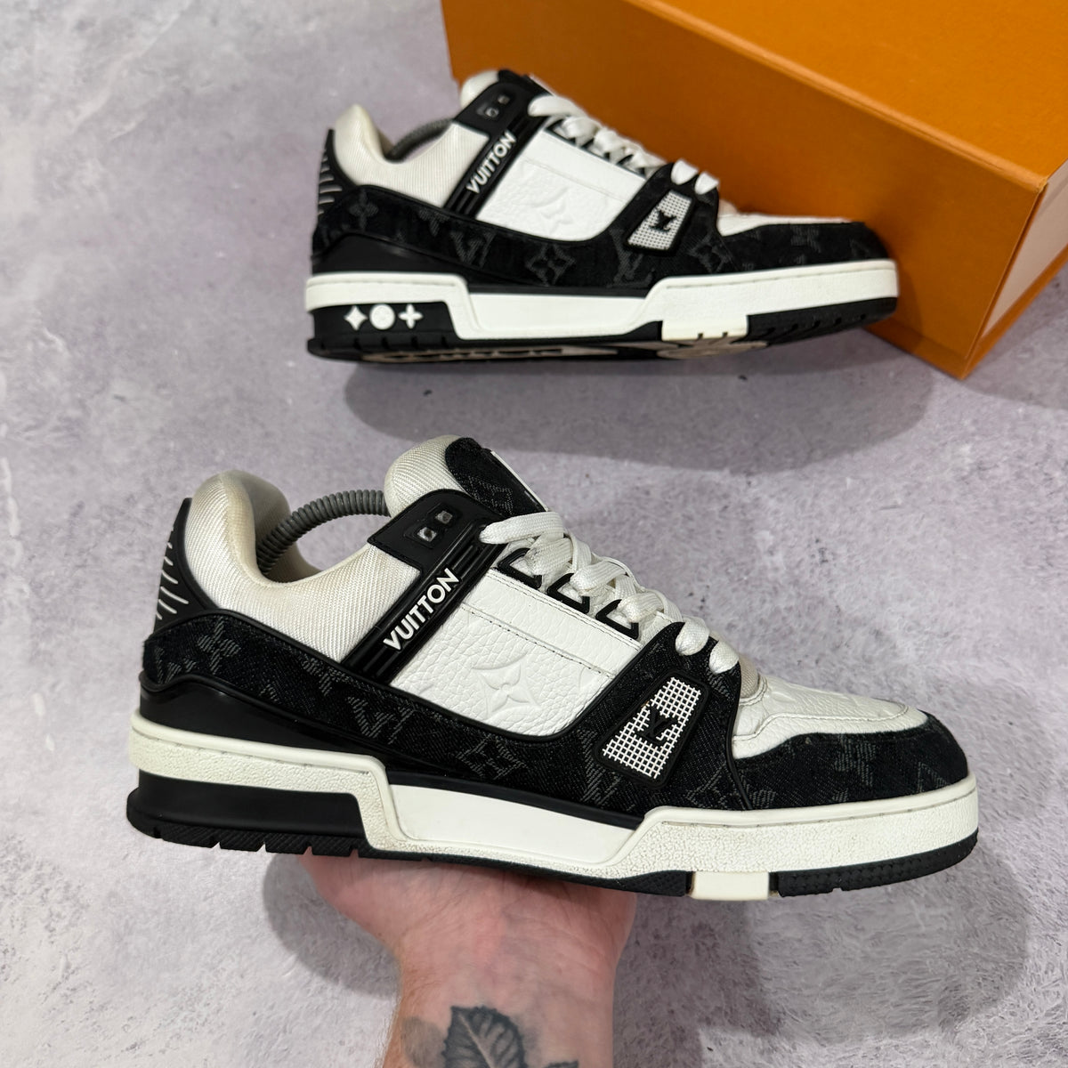 Louis Vuitton Denim Trainers - Fits UK 7/7.5
