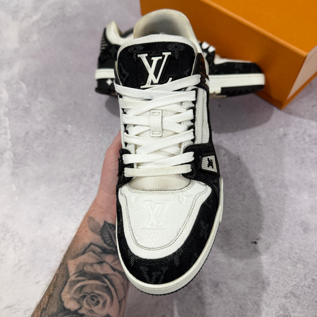 Louis Vuitton Denim Trainers - Fits UK 7/7.5